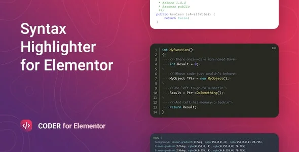 دانلود افزونه Coder برای المنتور