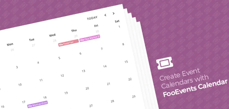 دانلود افزونه FooEvents Calendar